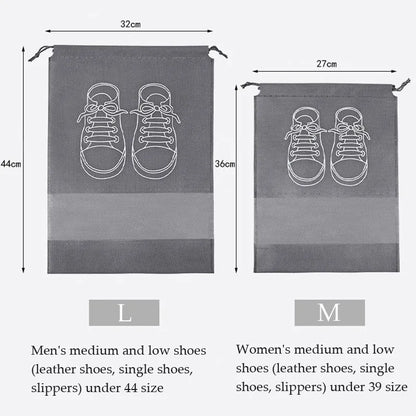 10pcs Travel Shoe Storage Bags with Hangers by HitMyNeed