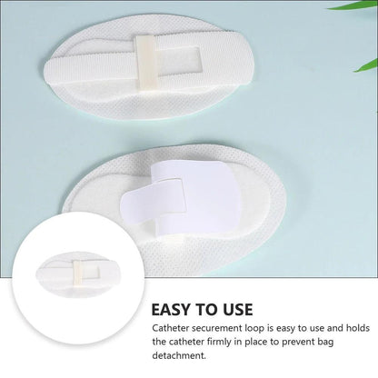 10pcs Universal Catheter Fixation Stickers, White by HitMyNeed