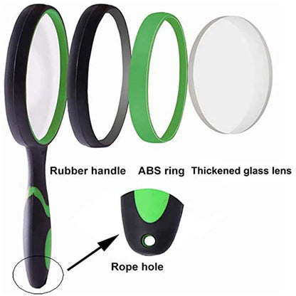 10X Handheld Magnifying Glass 50mm Lens by HitMyNeed