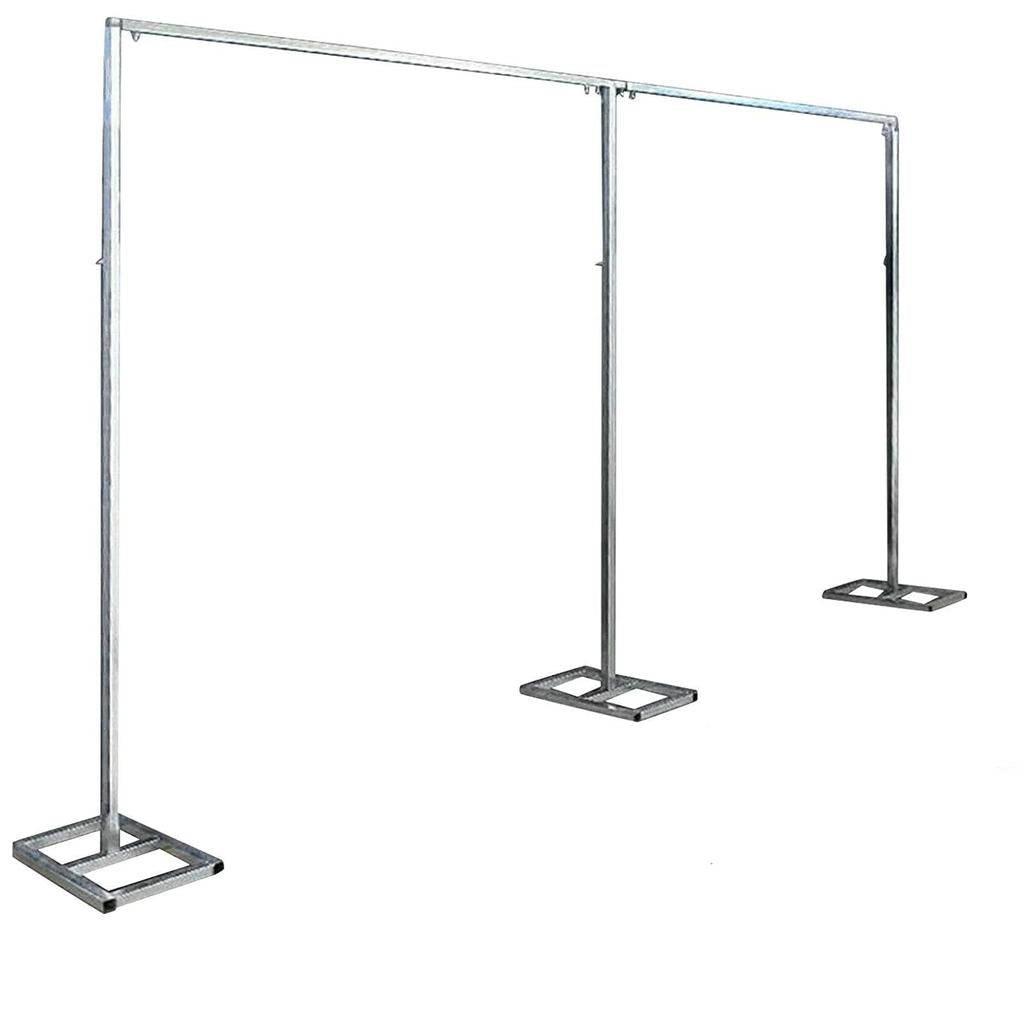 10x20Ft Silver Wedding Backdrop Stand Pipe Kit by HitMyNeed