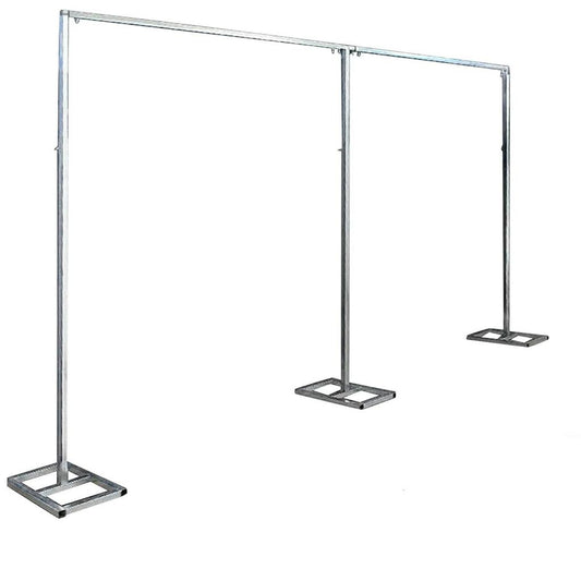 10x20Ft Silver Wedding Backdrop Stand Pipe Kit by HitMyNeed