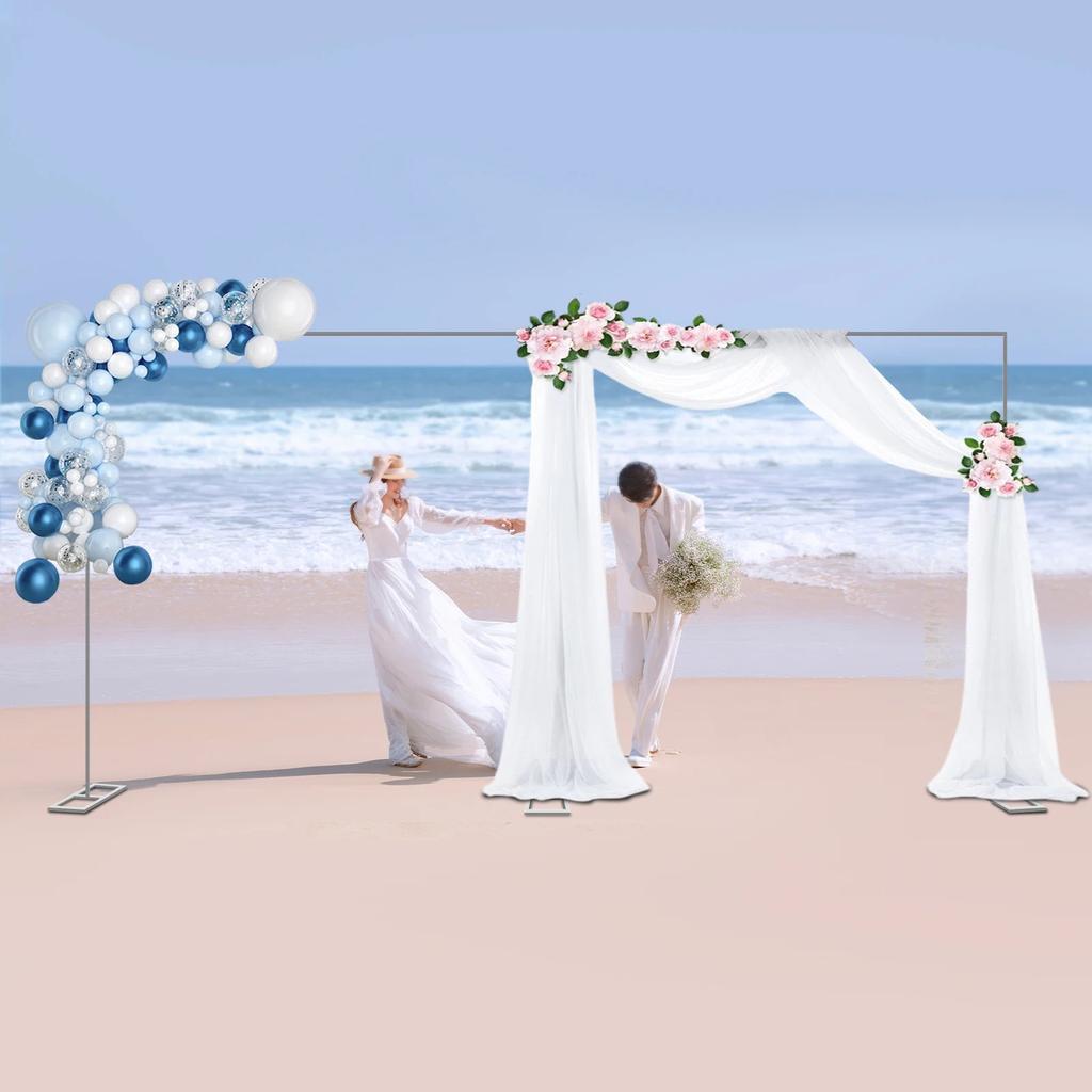 10x20Ft Silver Wedding Backdrop Stand Pipe Kit by HitMyNeed