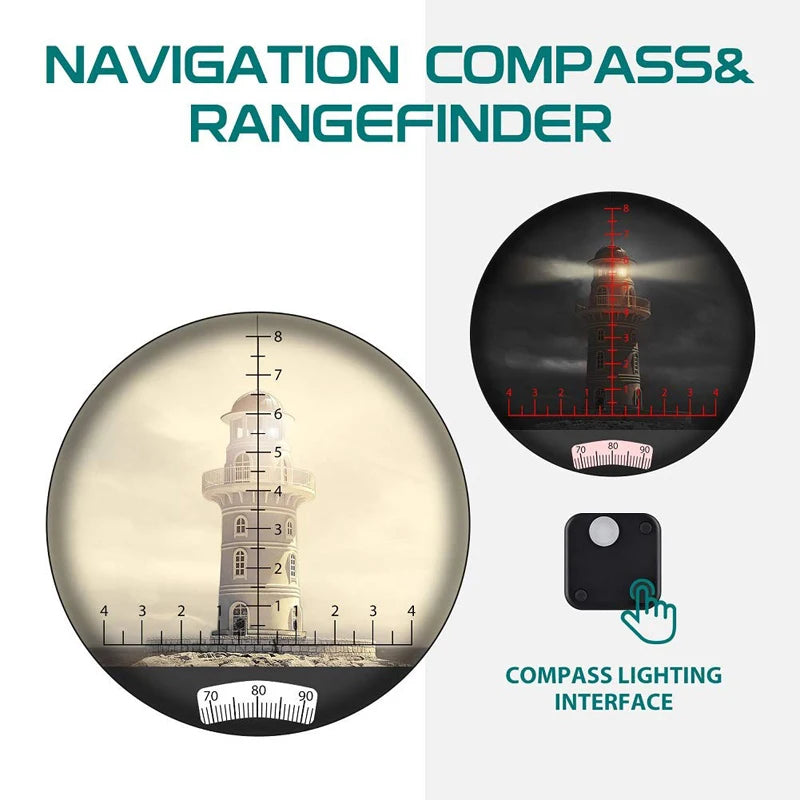 10x50 Marine Binoculars with Compass & Rangefinder by HitMyNeed