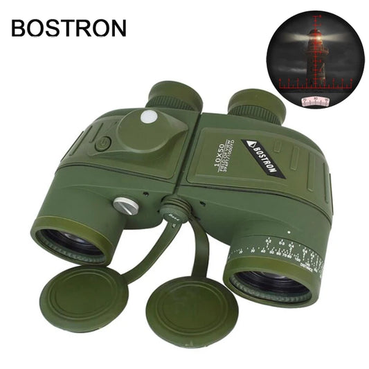 10x50 Marine Binoculars with Compass & Rangefinder green1050 by HitMyNeed