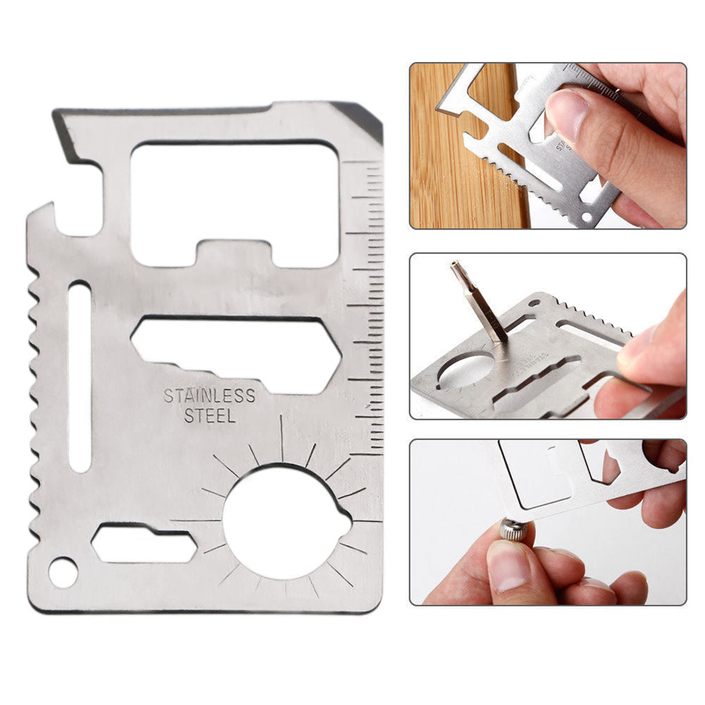 11-in-1 Wallet Multi Tool Card by HitMyNeed