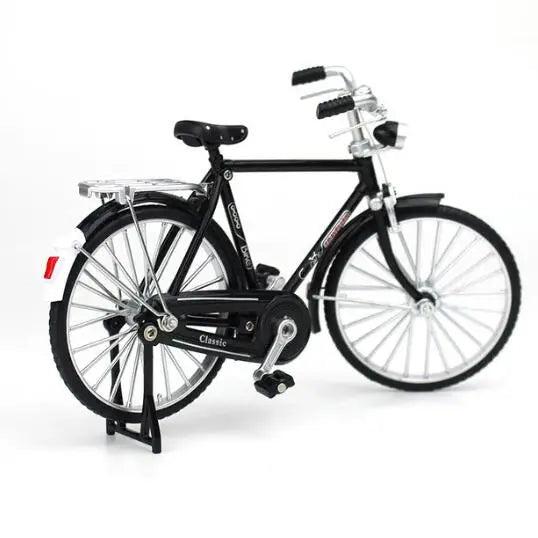 1:10 Alloy Mountain Bike Diecast Model for Collectors retro-black by HitMyNeed