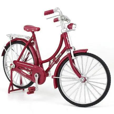 1:10 Alloy Mountain Bike Diecast Model for Collectors retro-red by HitMyNeed