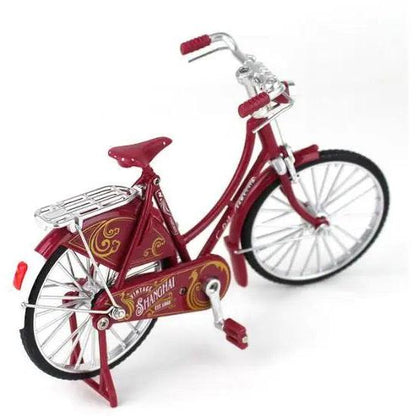 1:10 Alloy Mountain Bike Diecast Model for Collectors retro-red-pro by HitMyNeed