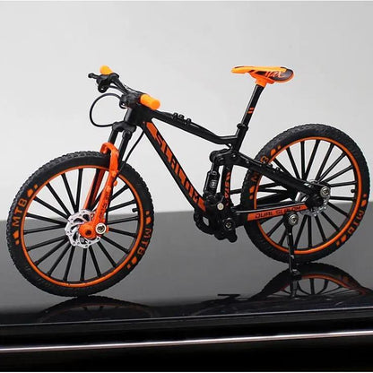1:10 Diecast Mini Mountain Bike Finger Model Toy orange-foam-box by HitMyNeed