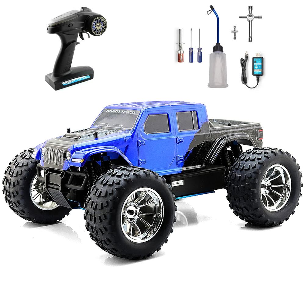 1:10 Nitro 4WD Off-Road RC Monster Truck blue by HitMyNeed