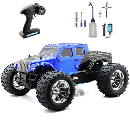 1:10 Nitro 4WD Off-Road RC Monster Truck blue by HitMyNeed