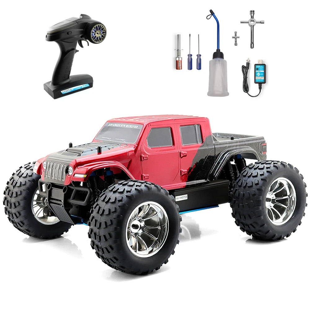 1:10 Nitro 4WD Off-Road RC Monster Truck red by HitMyNeed