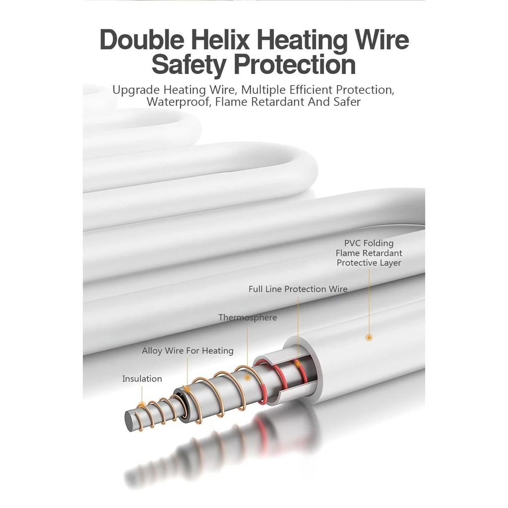 110/220V Thick Electric Blanket with Thermostat by HitMyNeed