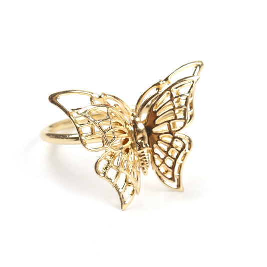 Metal Butterfly Napkin Holders Set of 6