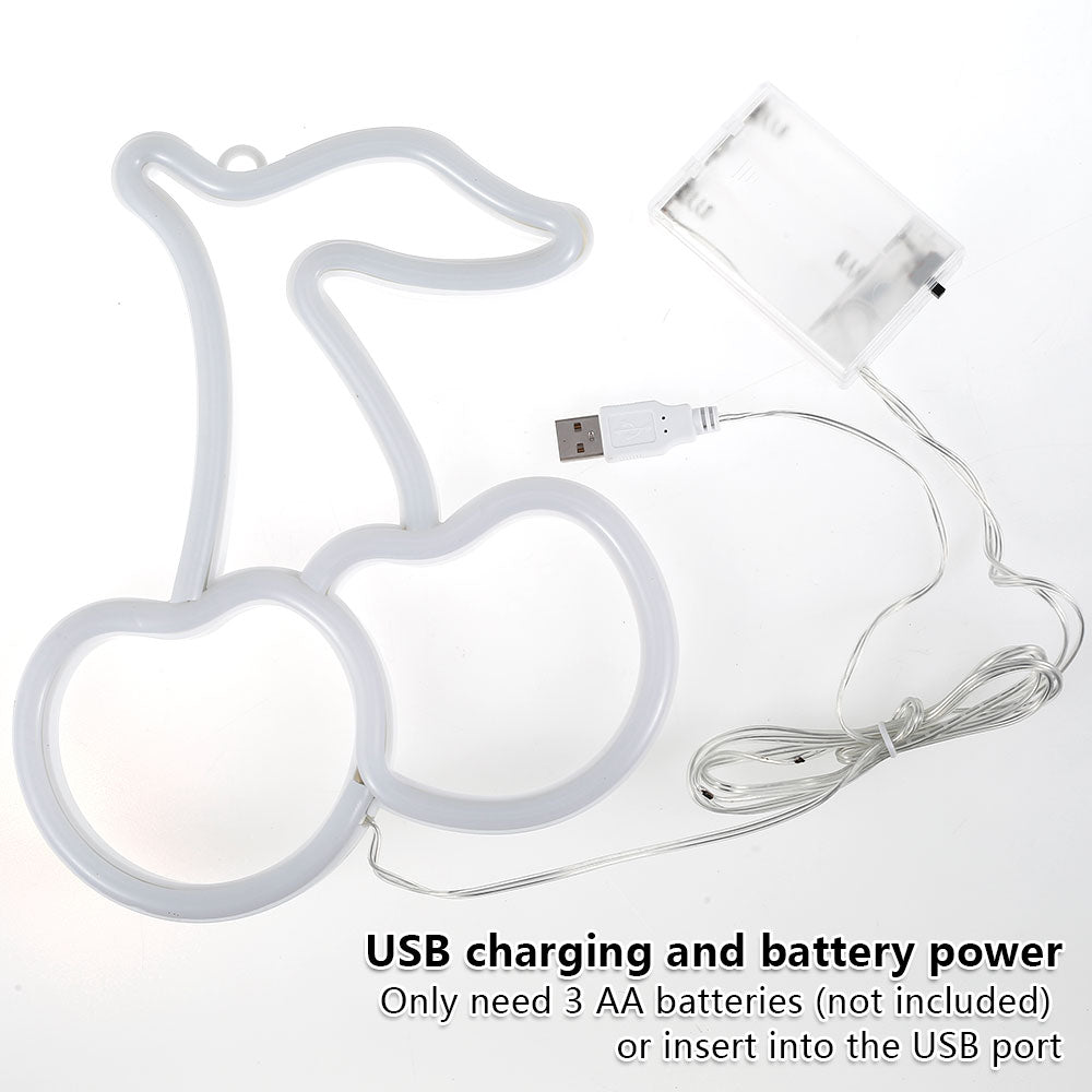 Waterproof LED Cherry Neon Wall Light Sign