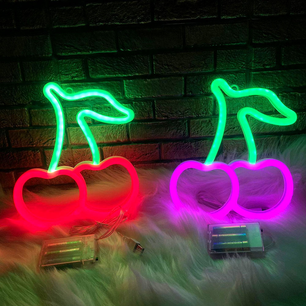 Waterproof LED Cherry Neon Wall Light Sign