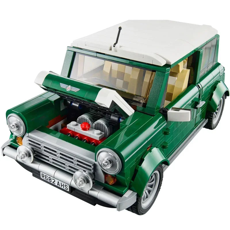 1106pcs Classic MINI Cooper MK VII Car Building Set by HitMyNeed