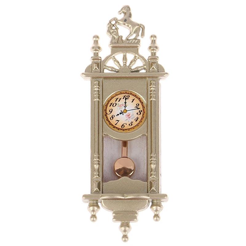 1:12 Dollhouse Miniature Wall Clock metal-173 by HitMyNeed