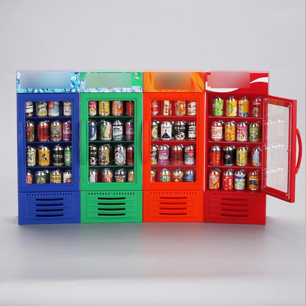 1:12 Mini Supermarket Refrigerator Dollhouse Set by HitMyNeed