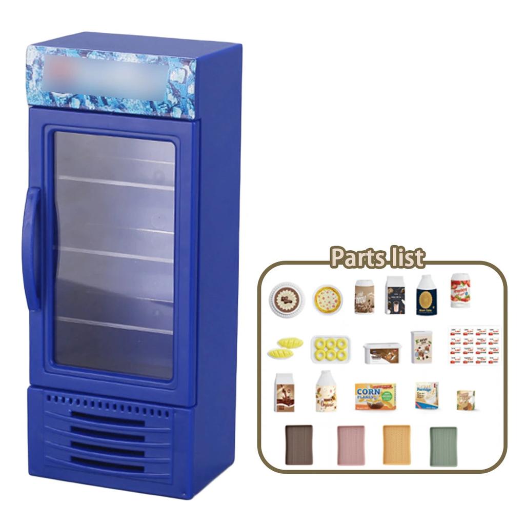 1:12 Mini Supermarket Refrigerator Dollhouse Set by HitMyNeed