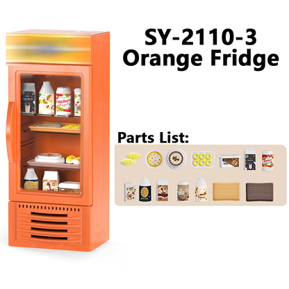 1:12 Mini Supermarket Refrigerator Dollhouse Set sy-2110-3 by HitMyNeed