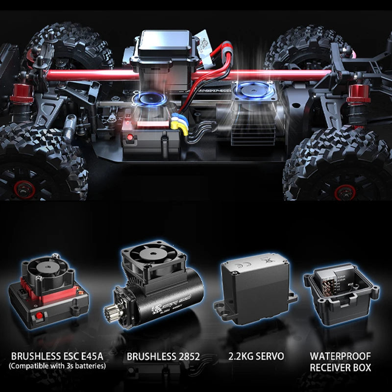 1/14 Brushless 4WD Off-Road RC Truck 75km/h by HitMyNeed
