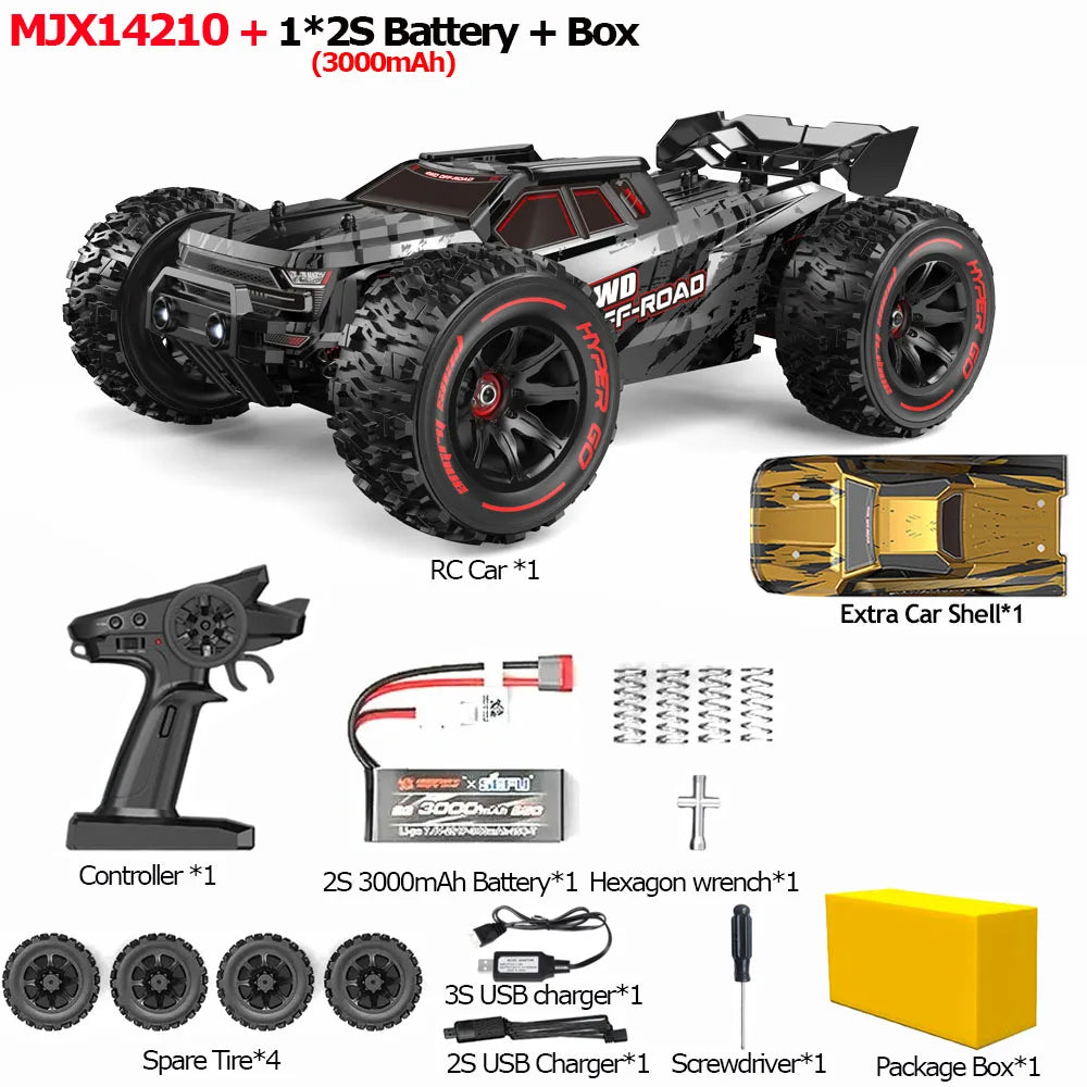 1/14 Brushless 4WD Off-Road RC Truck 75km/h mjx14210-1b-box by HitMyNeed
