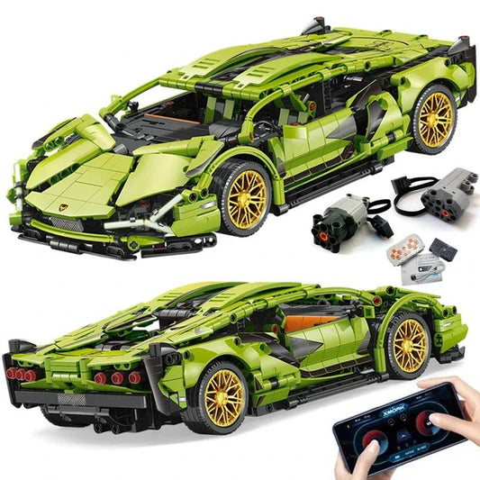 1:14 RC Racing Supercar 1280pcs Building Block Set by HitMyNeed