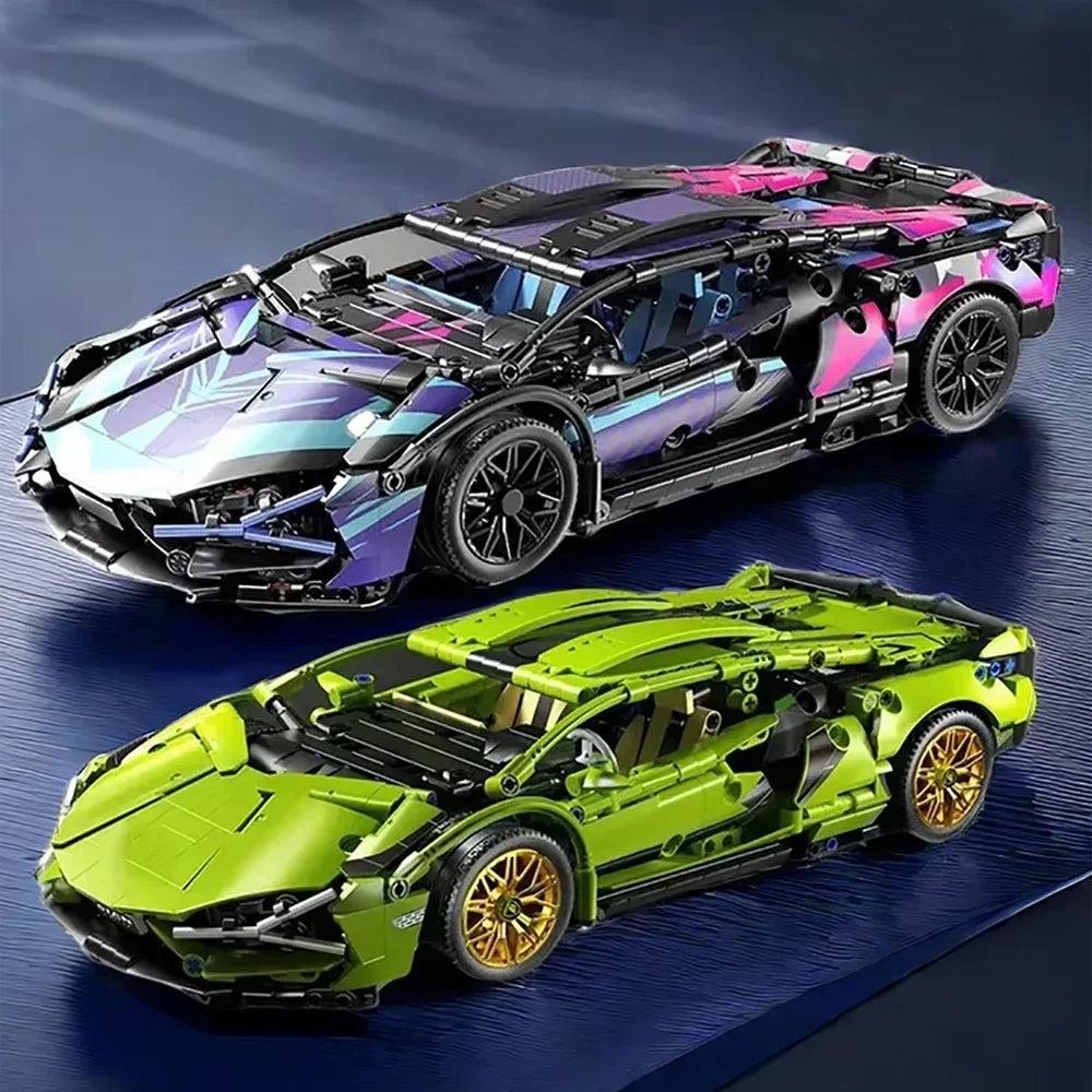 1:14 RC Racing Supercar 1280pcs Building Block Set by HitMyNeed