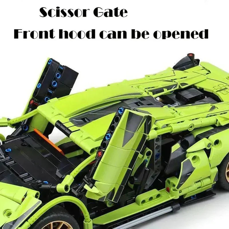 1:14 RC Racing Supercar 1280pcs Building Block Set by HitMyNeed