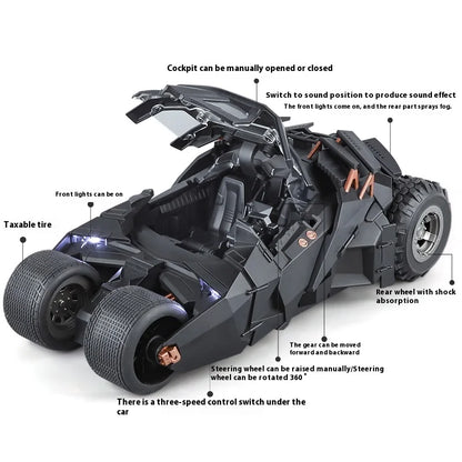 1:18 Batmobile Tumbler Diecast Car with Lights & Sound by HitMyNeed