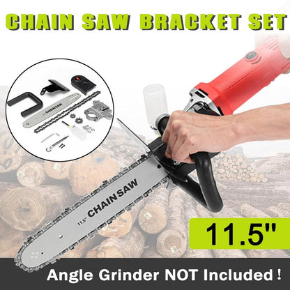 11.5" Chainsaw Blade Bracket Set for Angle Grinders by HitMyNeed