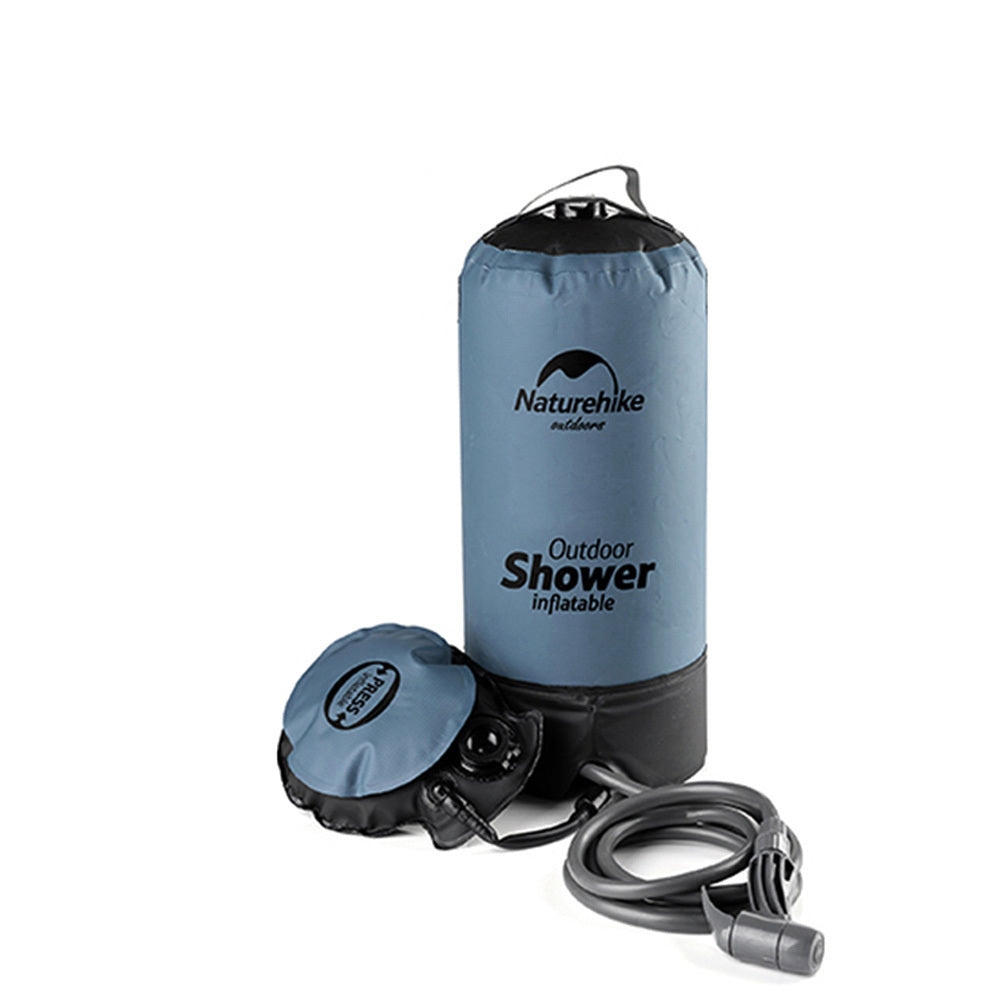11L Inflatable Camping Shower Bag with Foot Pump by HitMyNeed