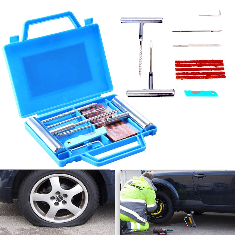 11pc Tyre Puncture Repair Kit with Case by HitMyNeed