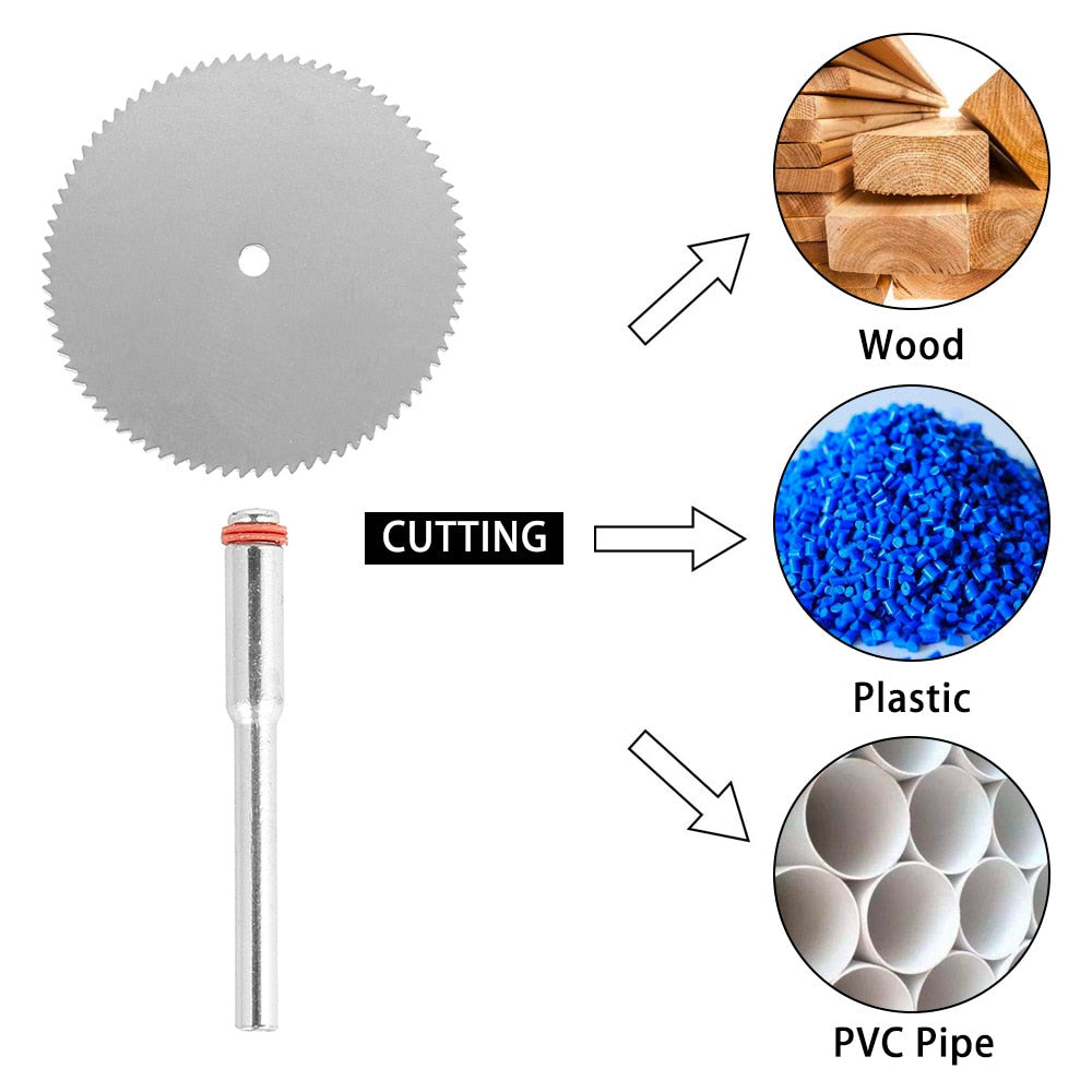 11pcs Mini Circular Saw Blade Set for Rotary Tools by HitMyNeed