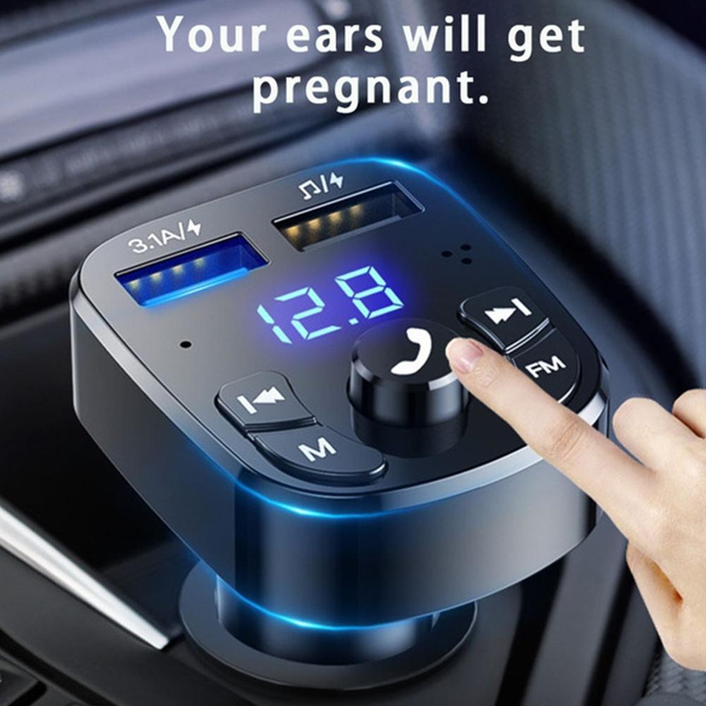 12-24V Bluetooth Car FM Transmitter with USB Charging by HitMyNeed