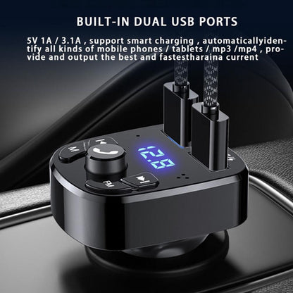 12-24V Bluetooth Car FM Transmitter with USB Charging by HitMyNeed