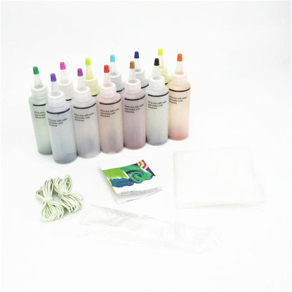 12-Bottle One-Step Tie-Dye Kit with Accessories by HitMyNeed