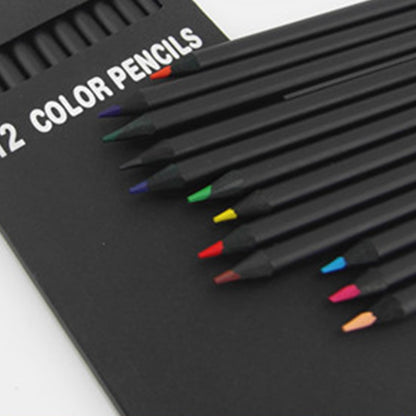 12-Color Artist Wooden Colored Pencil Set by HitMyNeed
