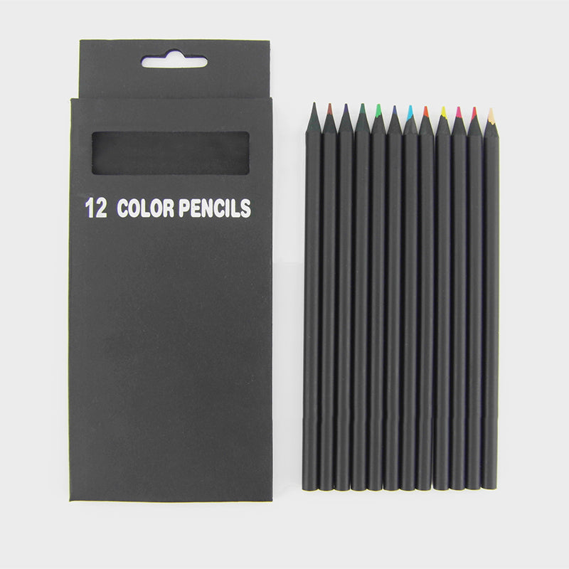 12-Color Artist Wooden Colored Pencil Set by HitMyNeed