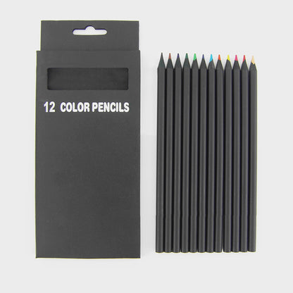 12-Color Artist Wooden Colored Pencil Set by HitMyNeed