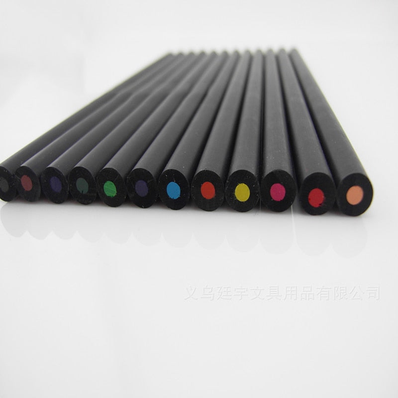12-Color Artist Wooden Colored Pencil Set by HitMyNeed