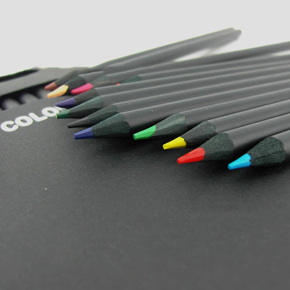 12-Color Artist Wooden Colored Pencil Set by HitMyNeed