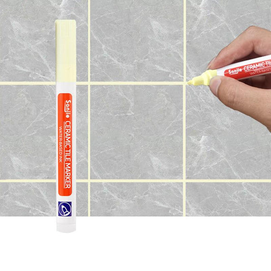 12-Color Waterproof Tile Grout Repair Marker Set beige-2 by HitMyNeed