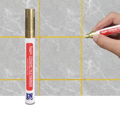 12-Color Waterproof Tile Grout Repair Marker Set gold by HitMyNeed