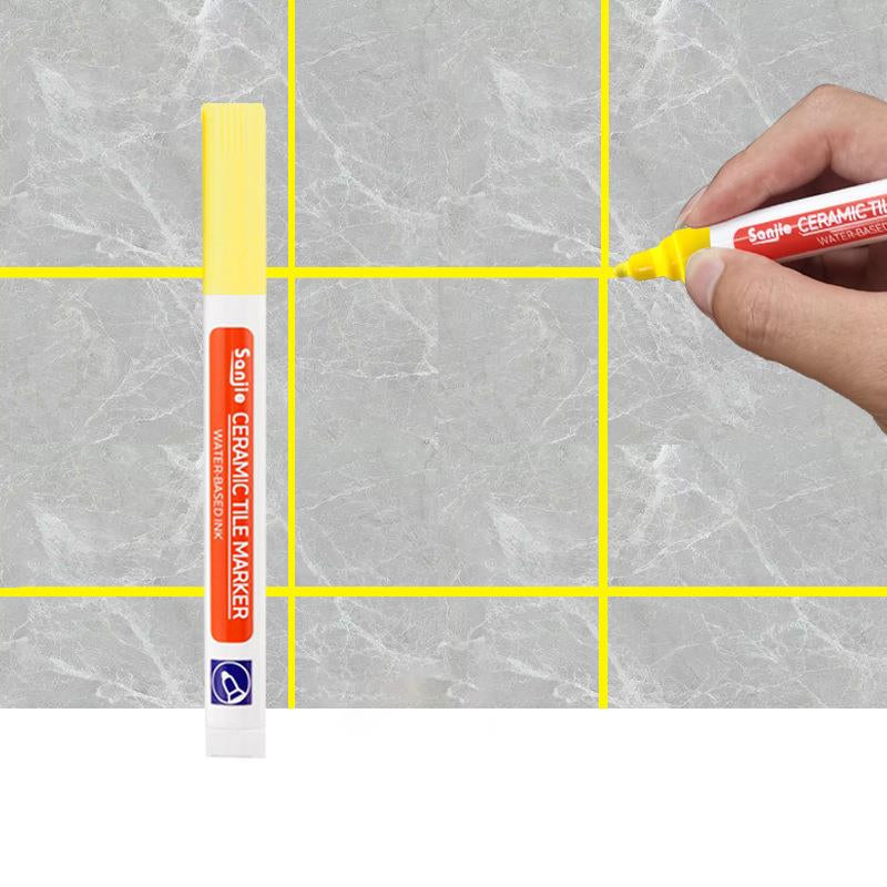 12-Color Waterproof Tile Grout Repair Marker Set yellow by HitMyNeed