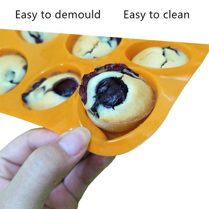 12-Cup Silicone Muffin and Cupcake Baking Tray by HitMyNeed
