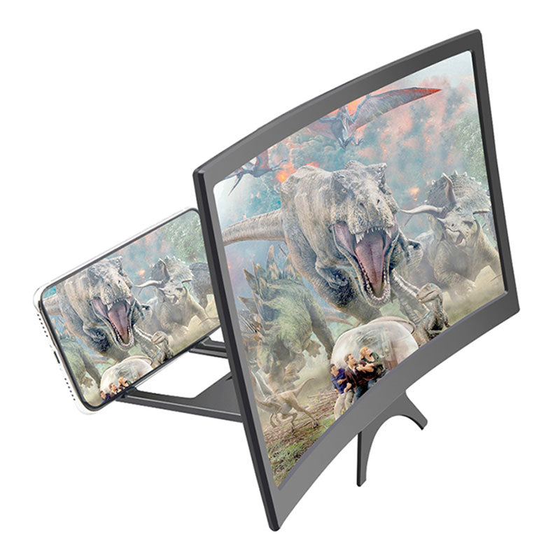 12" Curved Cell Phone Screen Magnifier Stand by HitMyNeed