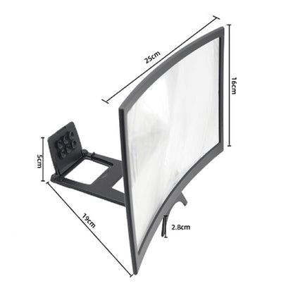 12" Curved Cell Phone Screen Magnifier Stand by HitMyNeed