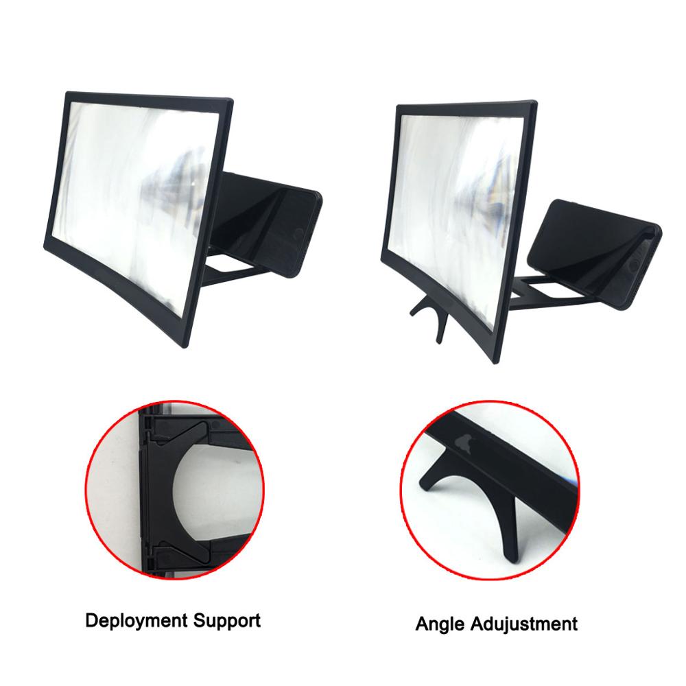 12" Curved Cell Phone Screen Magnifier Stand by HitMyNeed